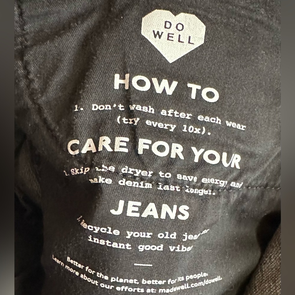 Madewell•high rise straight leg jeans•women’s size 27•cotton blend•charcoal gray - Picture 6 of 15